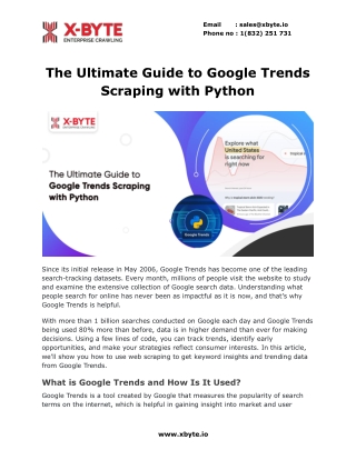 The Ultimate Guide to Google Trends Scraping with Python