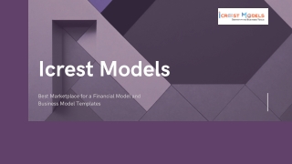 Startup Financial Model Template by Icrest Models – Plan, Forecast & Succeed