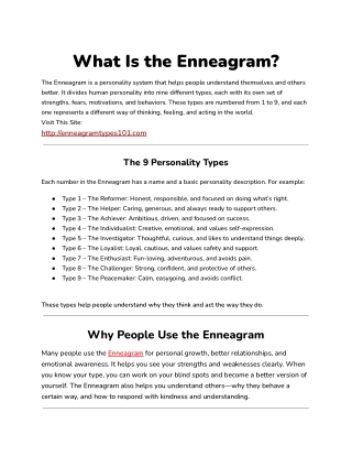 what is the enneagram