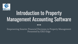 Introduction to Property Management Accounting Software