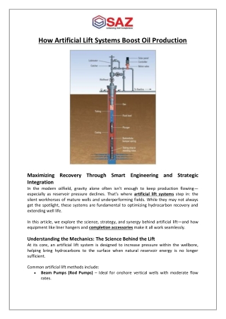 How Artificial Lift Systems Boost Oil Production