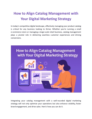 How to Align Catalog Management with Your Digital Marketing Strategy