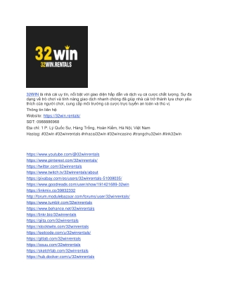 32win l nh c i uy t n n i b t v i giao