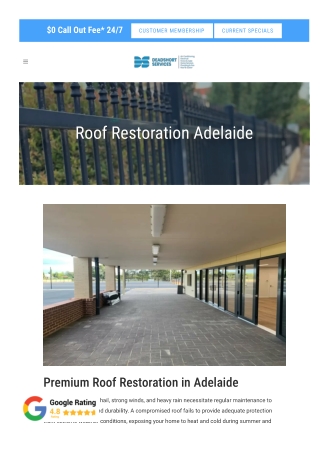 Roof Restoration Adelaide