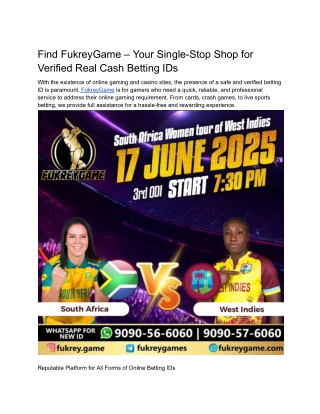 find fukreygame your single stop shop