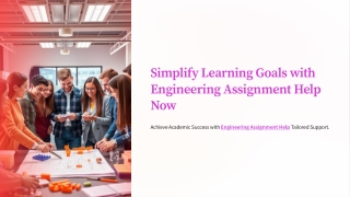 Simplify learning goals with Engineering Assignment Help now