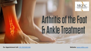 Arthritis of the Foot and Ankle Treatment in Mumbai | MKFAC