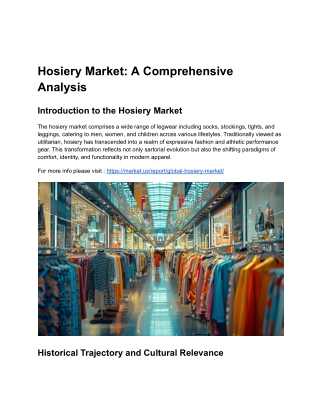 hosiery market a comprehensive analysis