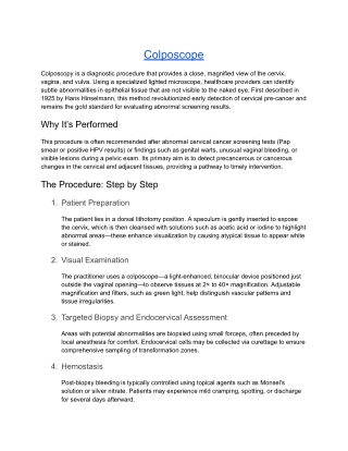 Colposcope