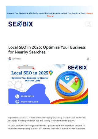 Local SEO in 2025 Optimize Your Business for Nearby Searches