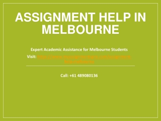 Assignment Help in Melbourne