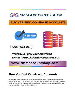 Buy Verified Coinbase Accounts