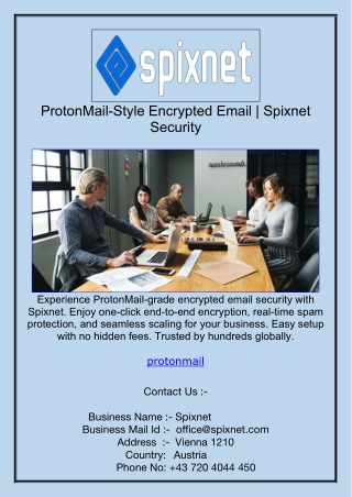 ProtonMail-Style Encrypted Email | Spixnet Security