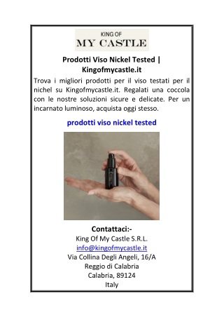 Prodotti Viso Nickel Tested Kingofmycastle.it.pdf 9