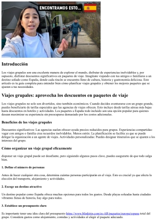 Excursiones grupales: benefíciate de los descuentos en paquetes de turismo