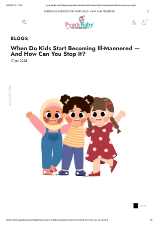When Do Kids Start Becoming Ill-Mannered — And How Can You Stop It? -Pyarababy
