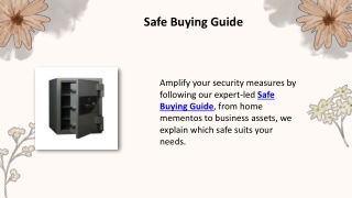 Safe Buying Guide