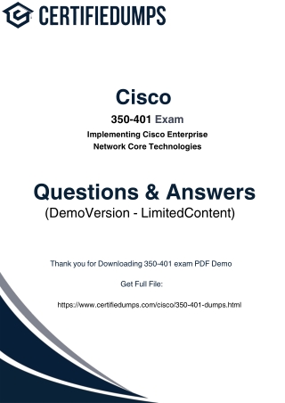 350-401 exam demo