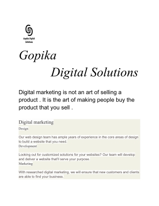 gopika digital solutions