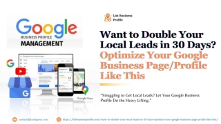Want More Local Leads Fast?