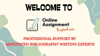 Expert Annotated Bibliography Writing Experts for Academic Success