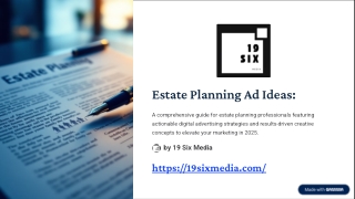 Estate Planning Ad Ideas