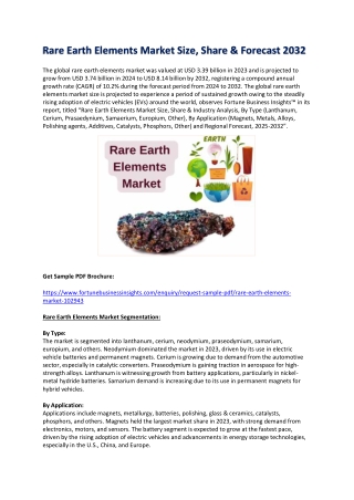 Rare Earth Elements Market Demand and Growth Projections to 2032