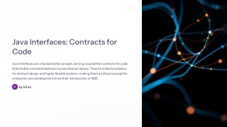 java interfaces contracts for code