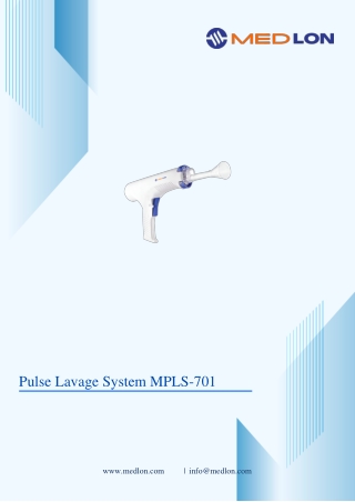 pulse lavage system mpls 701
