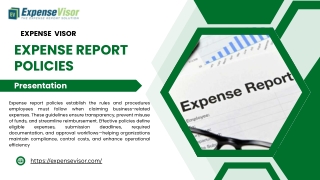 Set Smarter Expense Report Policies with Expense Visor