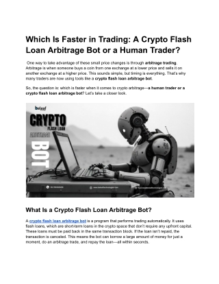 crypto  flash loan arbritage bot (2)