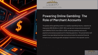 Powering Online Gambling The Role of Merchant Accounts