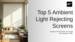 Top 5 Ambient Light Rejecting Screens