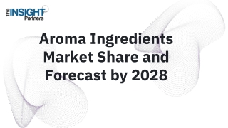Aroma Ingredients Market Share and Forecast by 2028