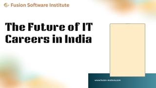 The Future of IT Careers in India: Trends, Opportunities, and Skills You Need to