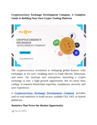 cryptocurrency exchange development company