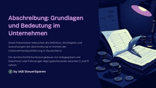Abschreibung verstehen: Methoden & Beispiele erklärt