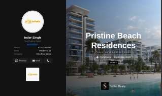 pristine beach residences siniya island