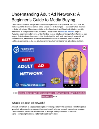 Understanding Adult Ad Networks_ A Beginner’s Guide to Media Buying