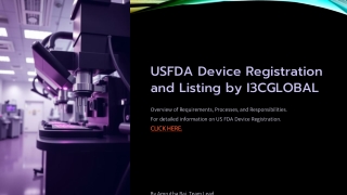 usfda device registration and listing by i3cglobal