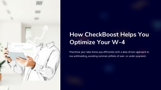 how checkboost helps you optimize your w 4