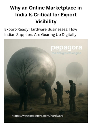 Why an Online Marketplace in India Is Critical for Export Visibility