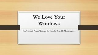 Professional Power Washing Services by R and R Maintenance