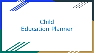Child Education Planner