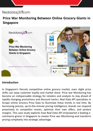 Price War Monitoring Between Online Grocery Giants in Singapore