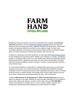 Farm Hand Total Care