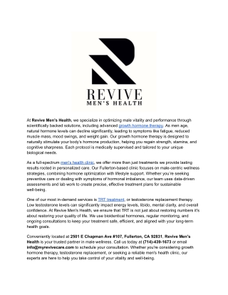 Revive Men's Health