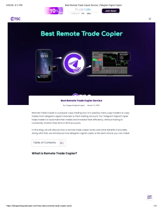 Best Remote Trade Copier Service  pdf Telegram Signal Copier