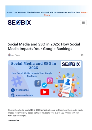 Social Media and SEO in 2025 How Social Media Impacts Your Google Ranking