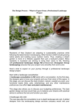 the design process what to expect from